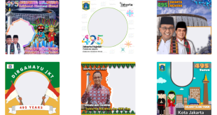 Graphic Design Web, Download Twibbon HUT DKI Jakarta 2022